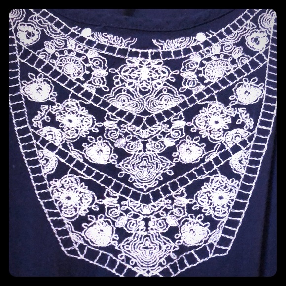 Navy Blue sleeveless tank top - Picture 4 of 4